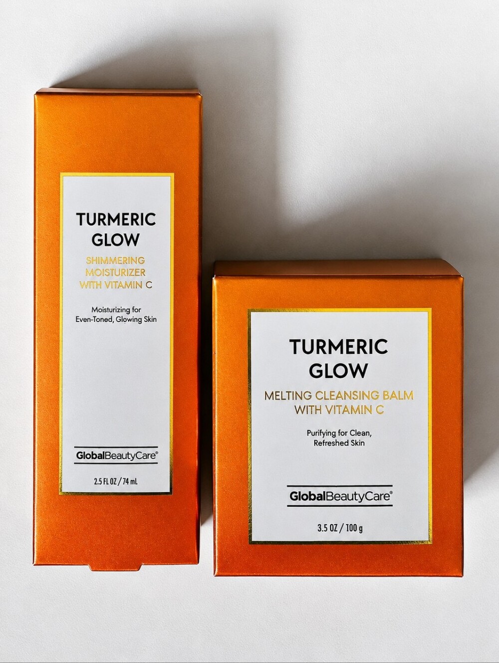 Turmeric Glow Shimmering Moisturizer & Cleansing Balm - Orange